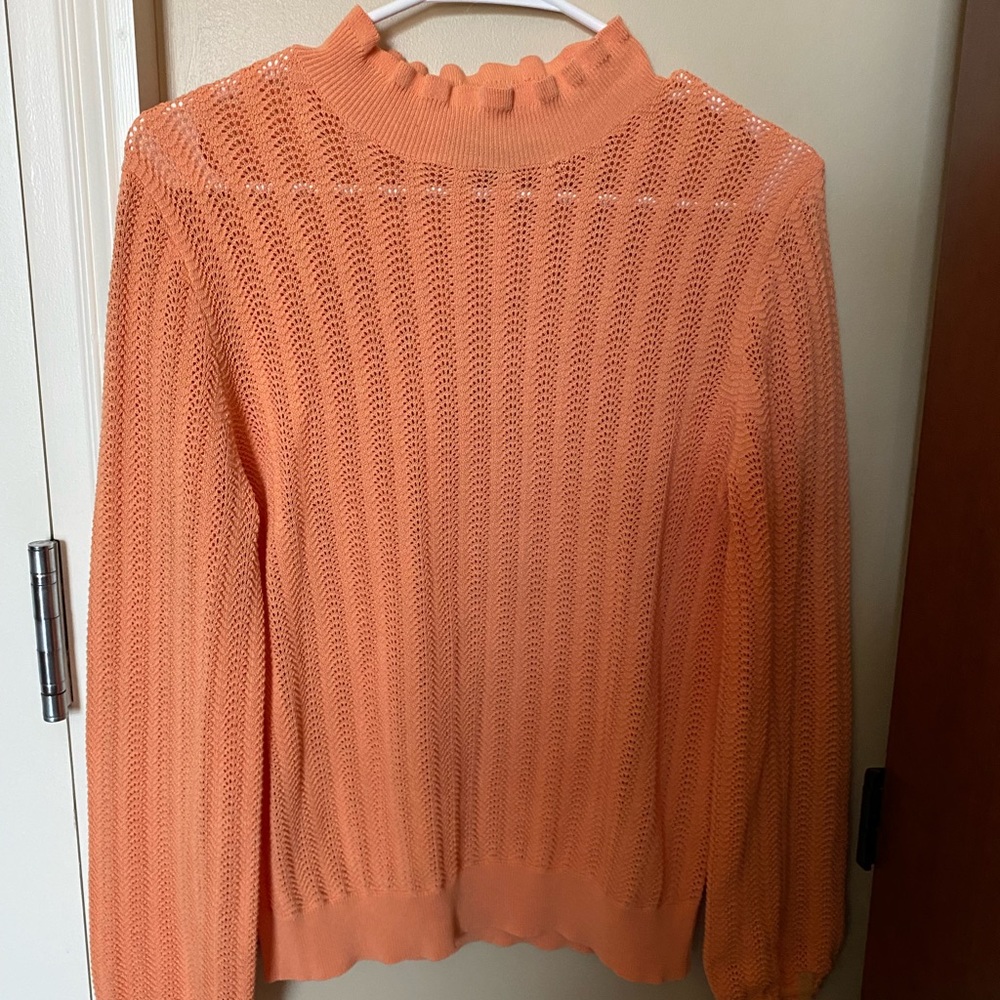 Orange J Crew Sweater